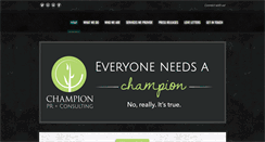 Desktop Screenshot of champion-pr.com