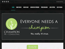 Tablet Screenshot of champion-pr.com